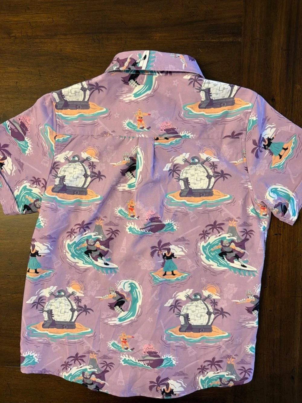 RSVLTS Shredder Shreds TMNT Lavender Shirt Size Medium KUNUFLEX Turtles